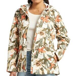 NEW Womens Columbia Inner Limits II Hooded Rain Jacket Floral M Waterproof